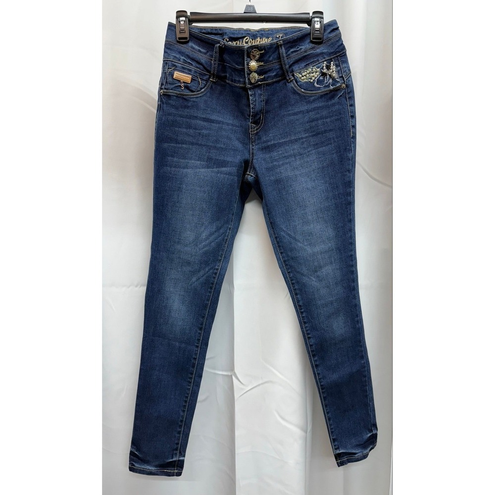 F168‎ Sexy Couture 100% Colombian Denim Sz 7